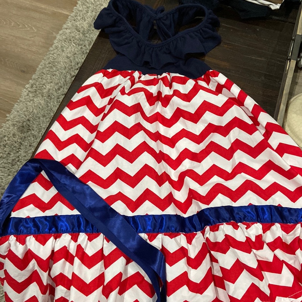 Cute Red/White & Blue dress little girls